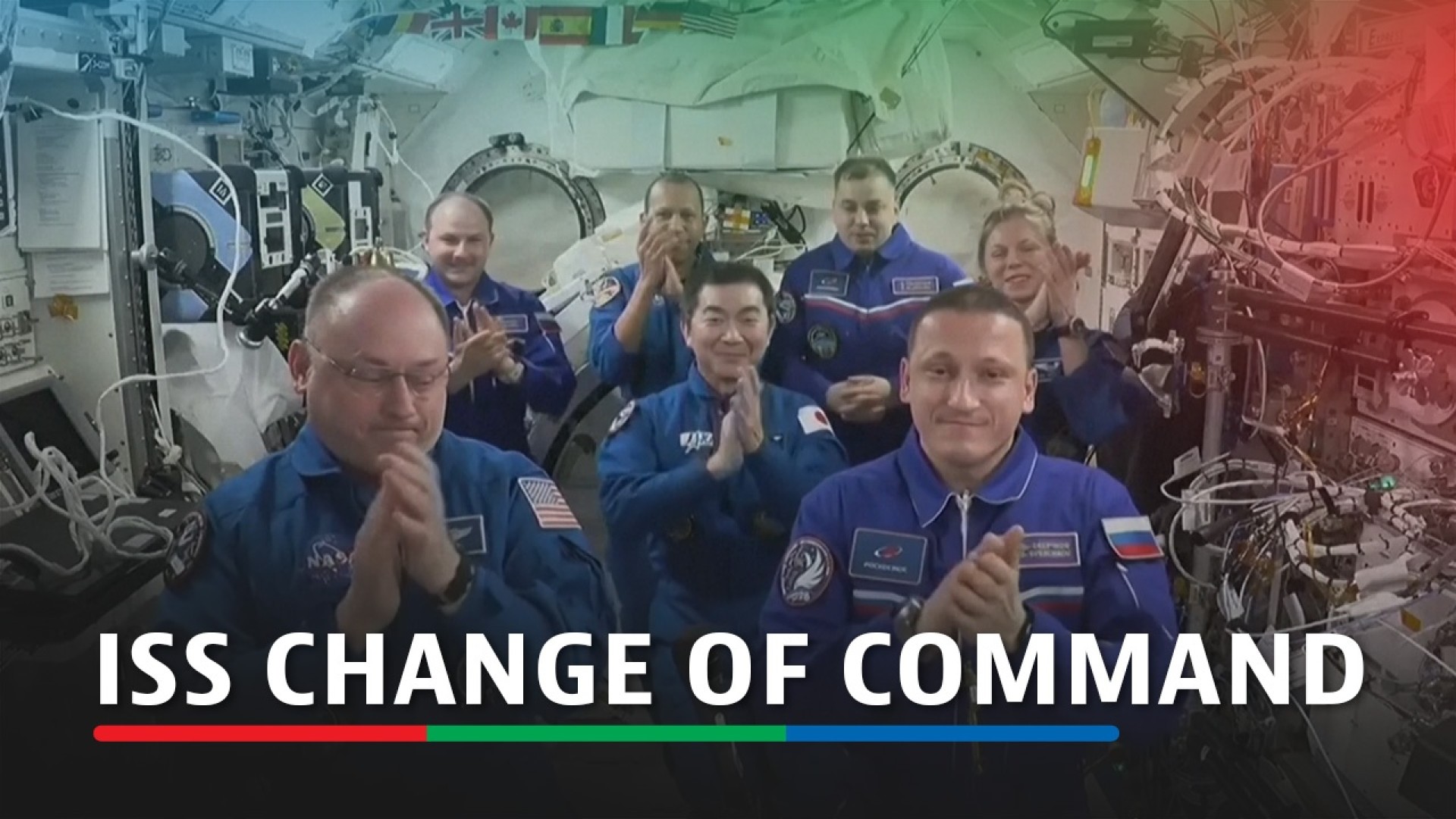 NASA conducted a ceremonial change of command aboard the International ...