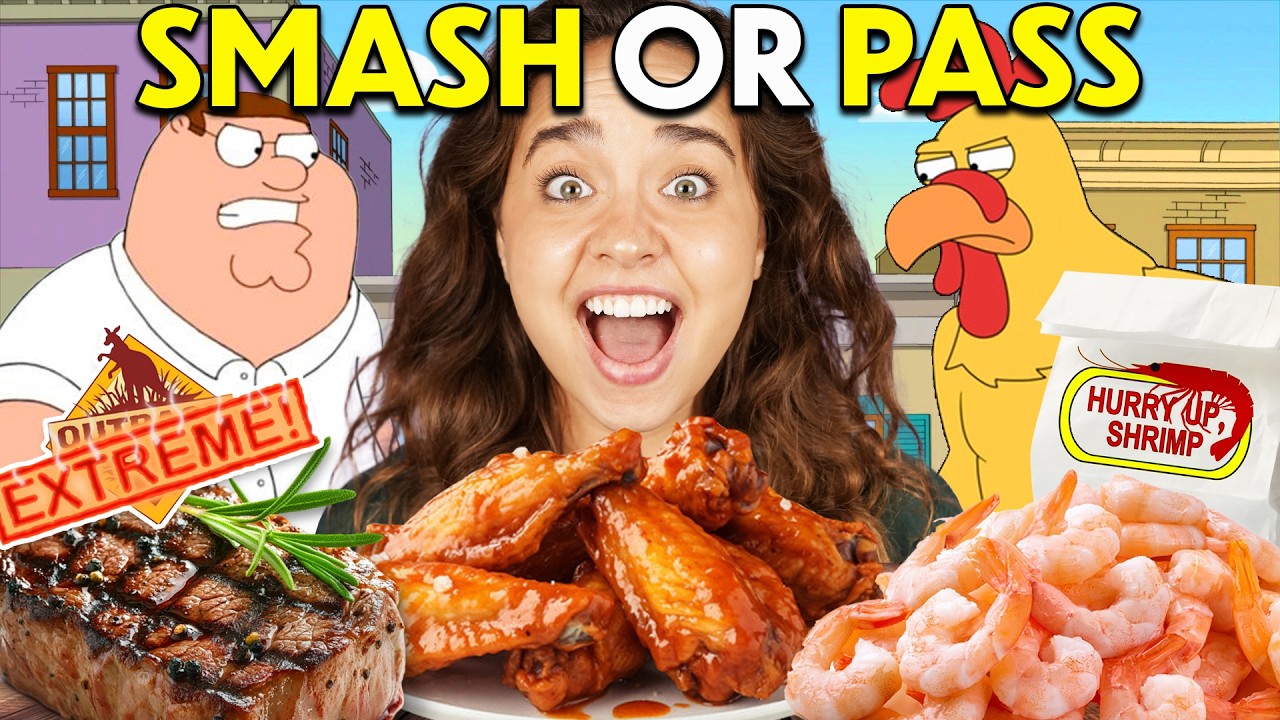 Smash or Pass: More Family Guy Foods! | People Vs Food By React | Facebook