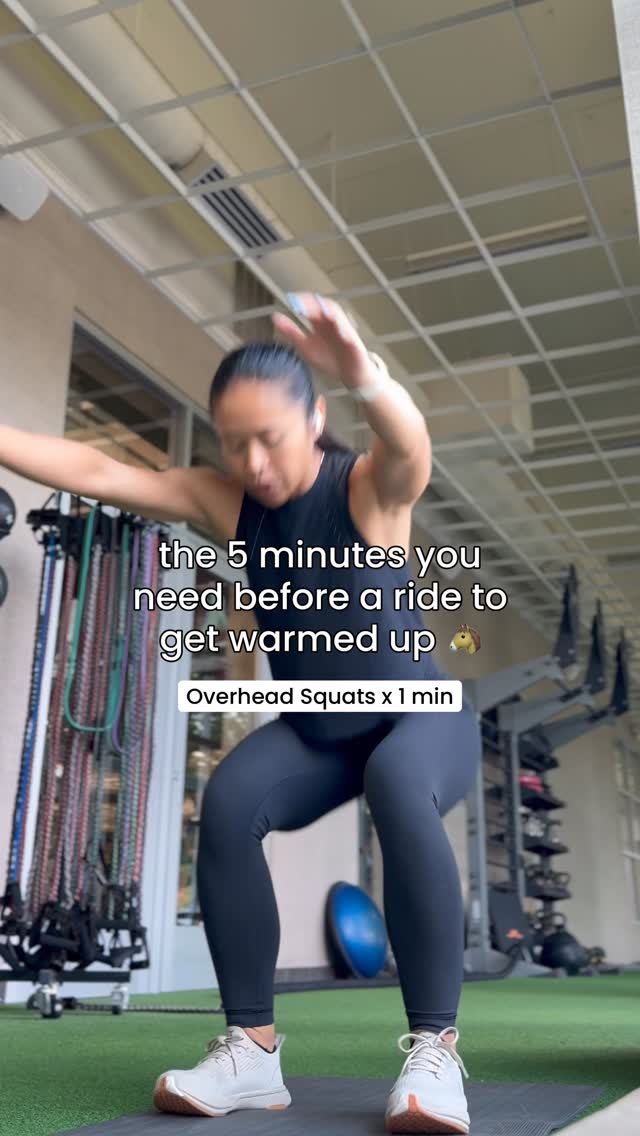 How often do you warm up before a ride? 🐴 Here’s a 5 minute pre-ride ...