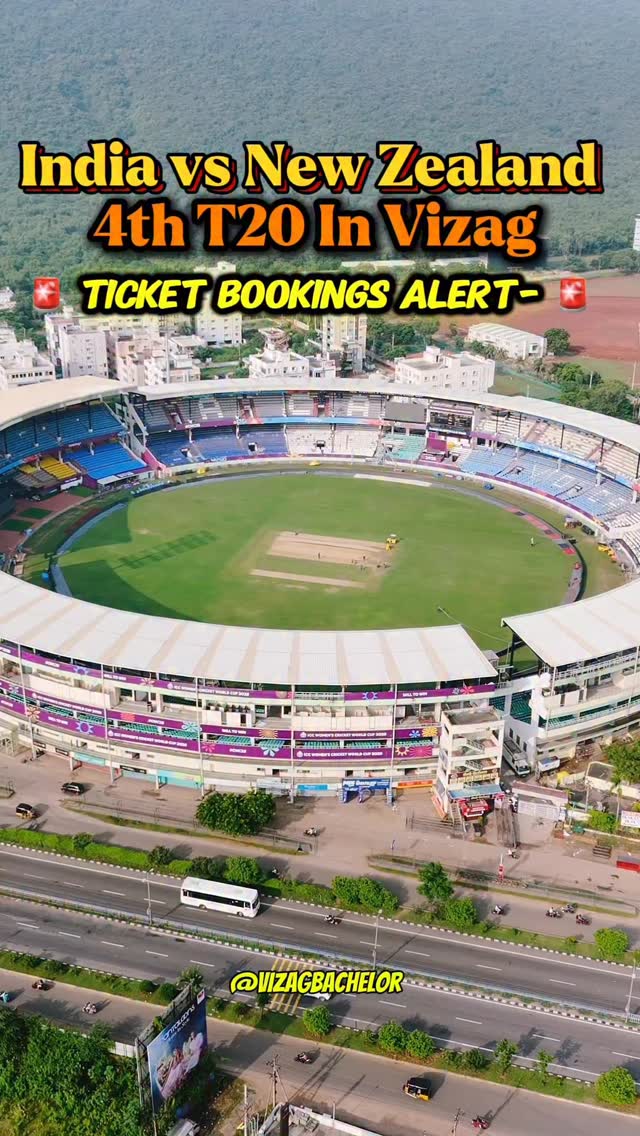 🚨 India vs New Zealand 🚨 4th T20I in Vizag Ticket Bookings open on 23rd ...