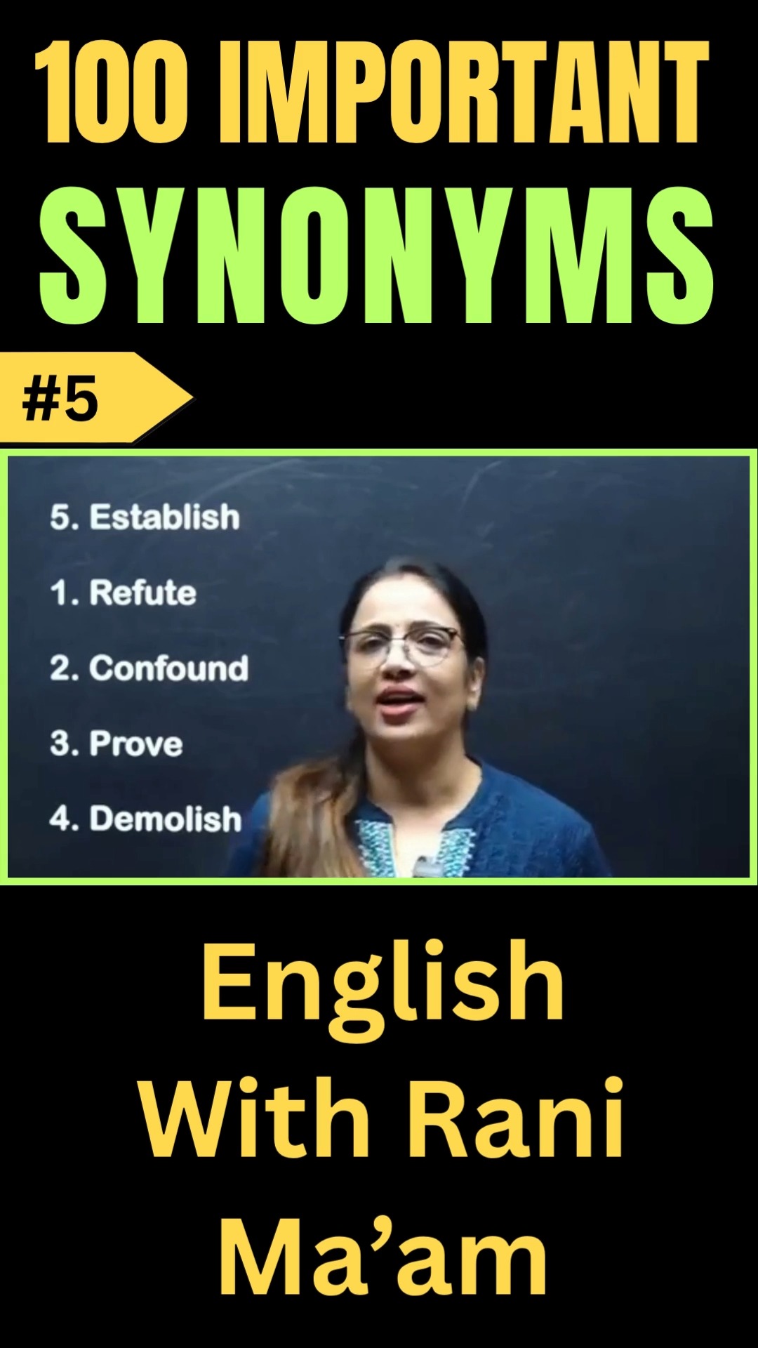 50 Days = 100 New Words 💥 Let’s Do This! | | English With Rani Ma'am # ...