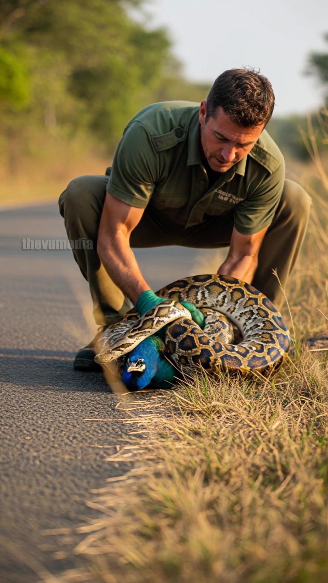 Park Ranger Saves Peacock From Deadly Snake! #wildlife #rescue #animals ...