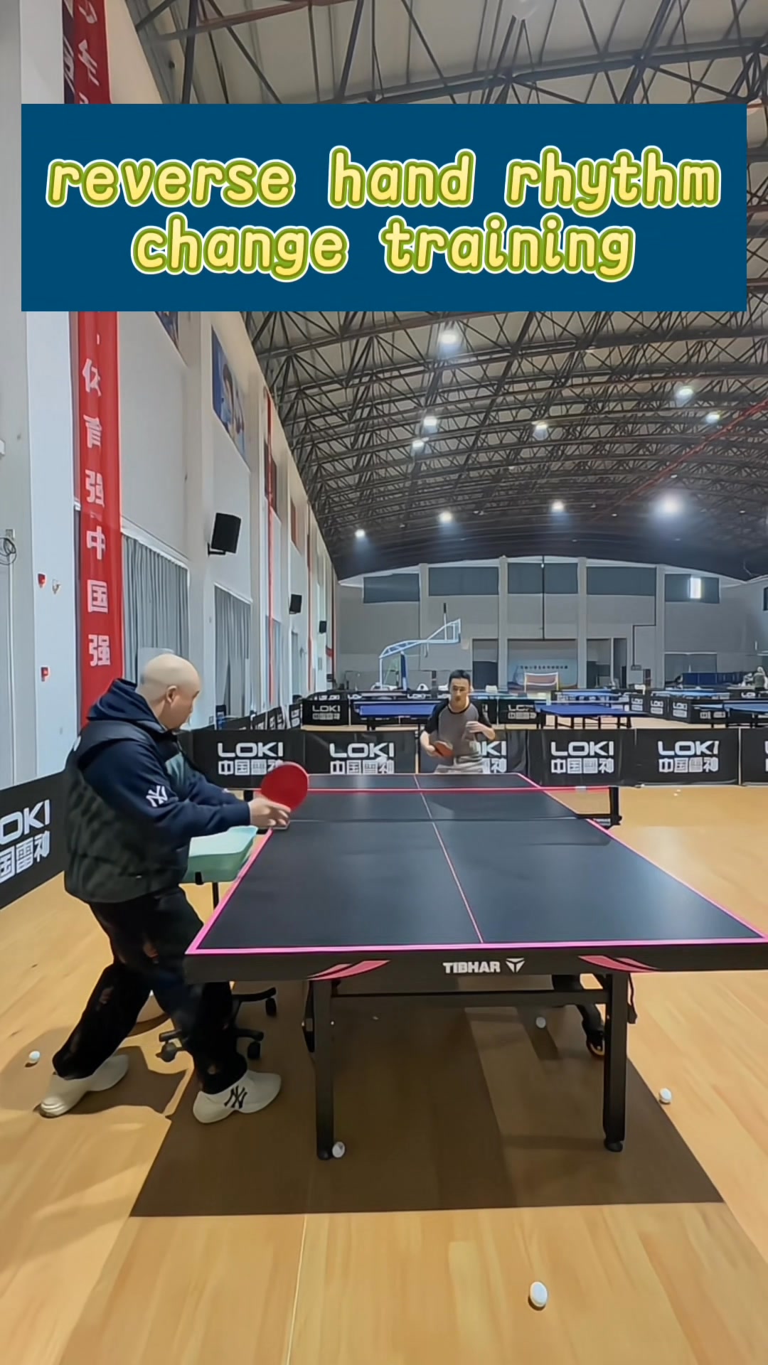 reverse hand rhythm change training #tabletennis #pingpong # ...