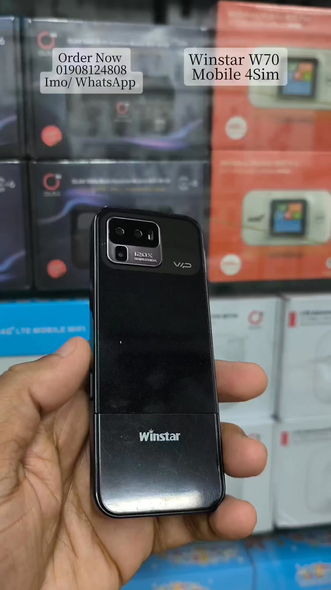 Winstar W70 Mobile Four Sim 2200 Mah Fixed Battery 2.4 Inch Display New ...