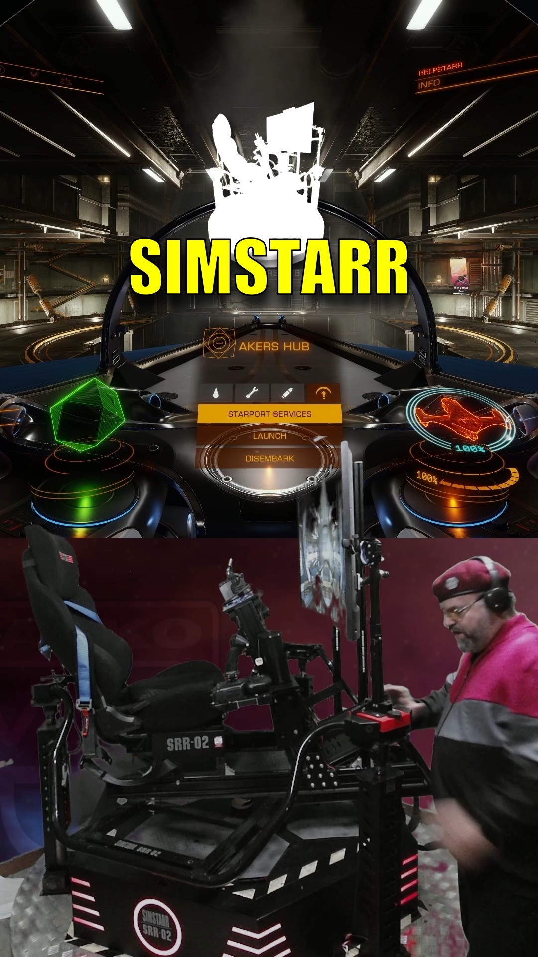 🌀😎🚀 Right Round Baby 🔄🛸 #EliteDangerous in a #Simulator The whole thing ...