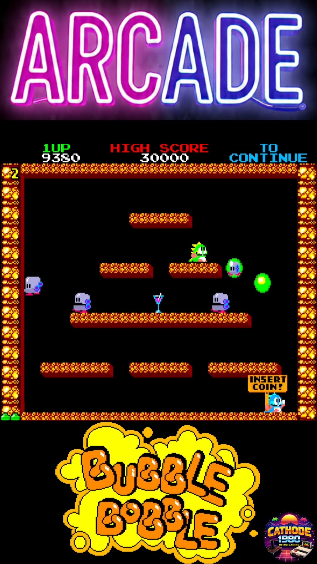 🫧 Classic arcade vibes with Bubble Bobble! 🐉✨ Who remembers