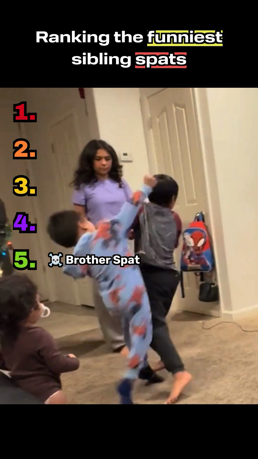 Ranking sibling fights 😵‍💫👀 . . #siblingfights #funnyfights #ranking ...