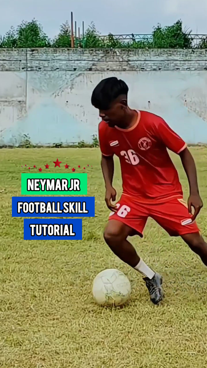 Neymar Jr football skill tutorial ⚽🥵 ️ #football #skills #soccer #reels ...