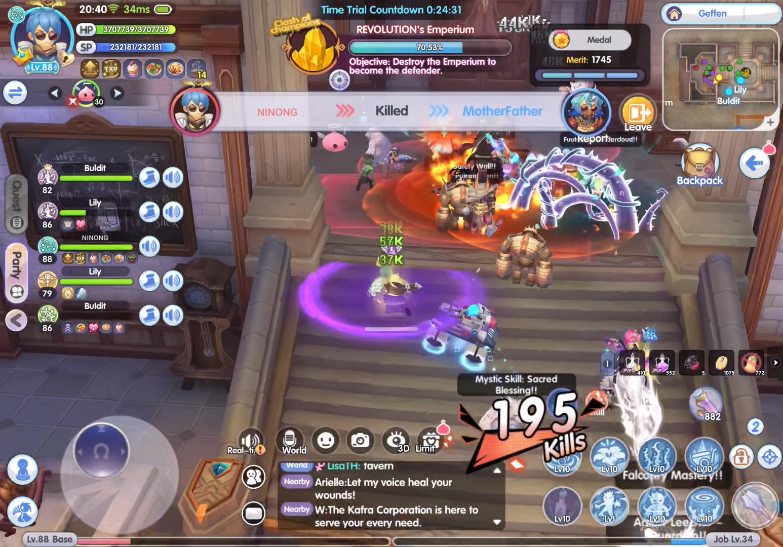 ‼️Dreamland GVG - 223 Kill Streak - Mace Genetic POV #RagnarokXTogether ...