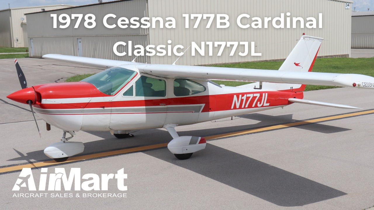 1978 Cessna 177B Cardinal Classic N177JL This beautiful, low-time