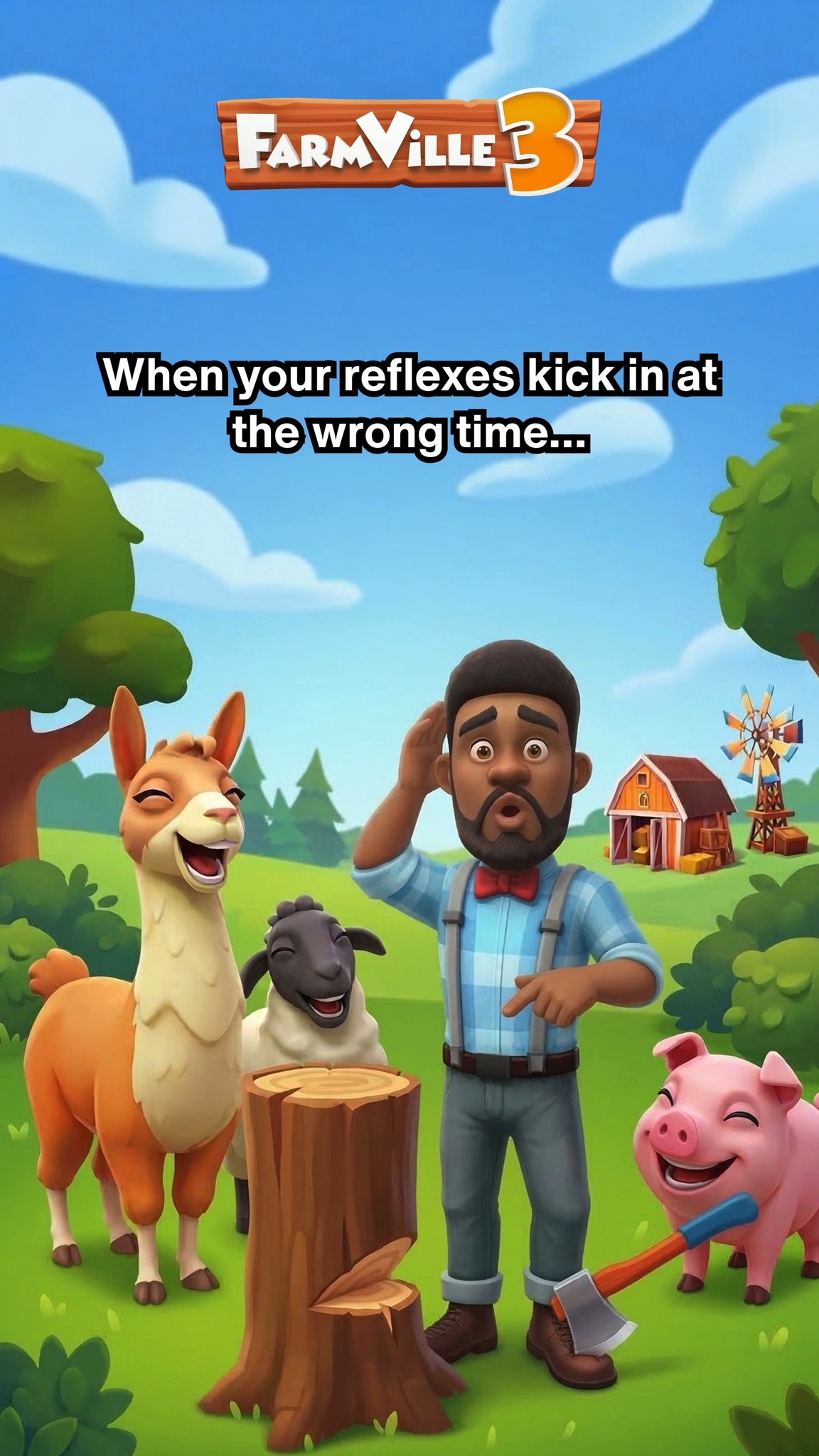Everyone's a critic on the farm especially the llamas
