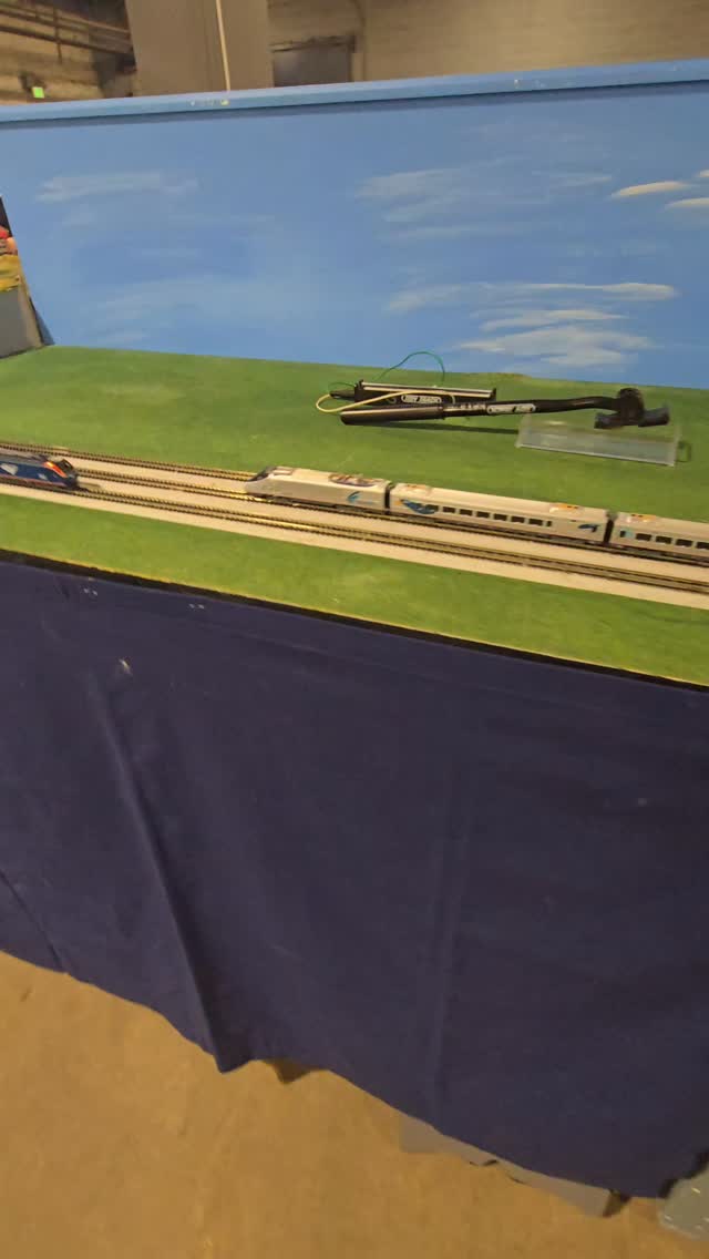 Chasing the legacy #Acela around the club layout at Timonium. #amtrak # ...
