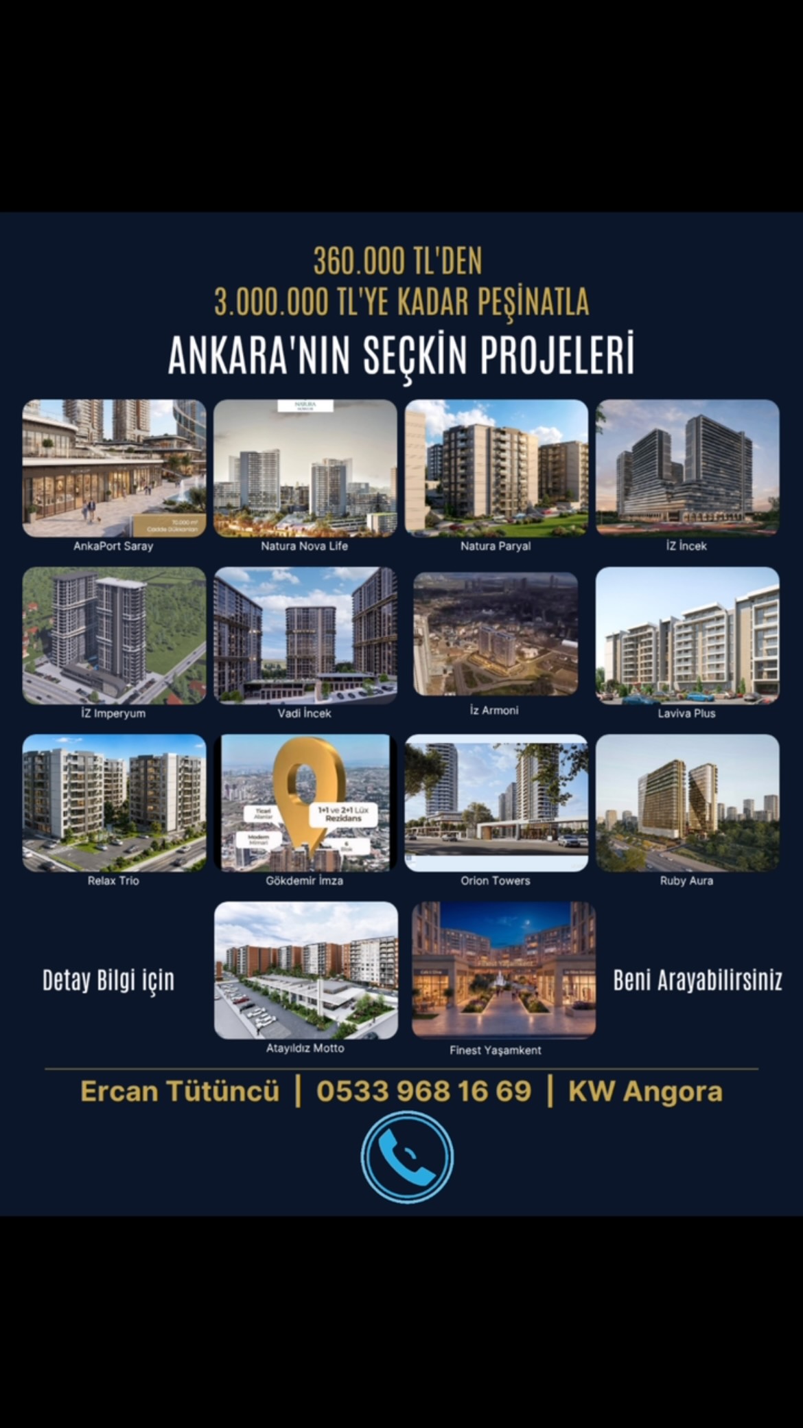 🏡 ANKARA’NIN SEÇKİN PROJELERİ TEK YERDE!, Yeni bir ev arıyor, yatırım 