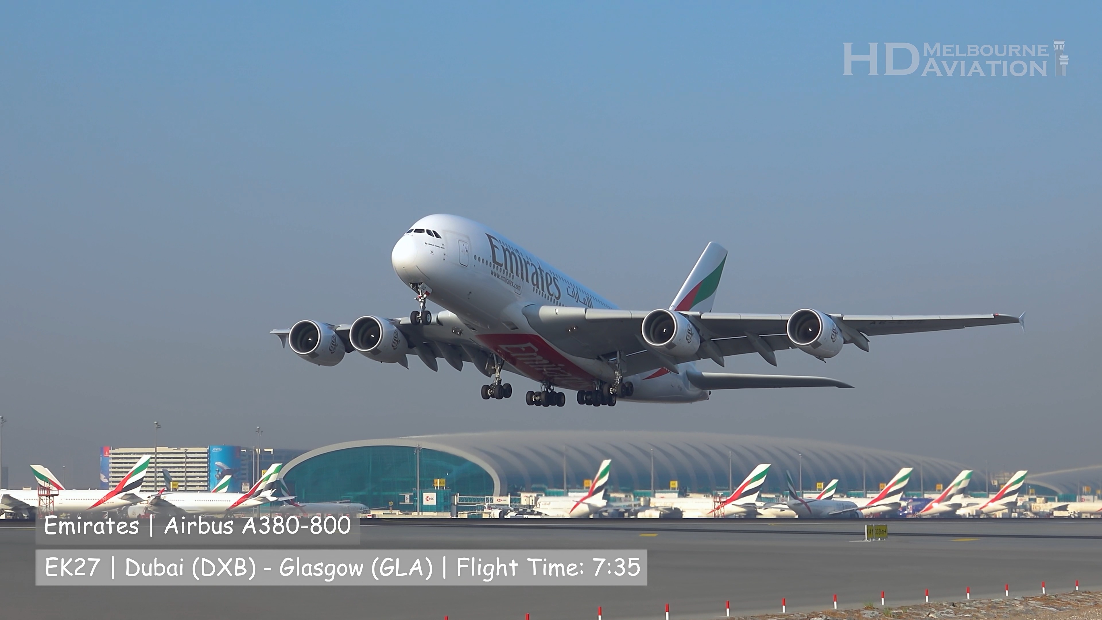 ✈️ Emirates A380 & 777 Takeoff from DUBAI DXB Airport | HD