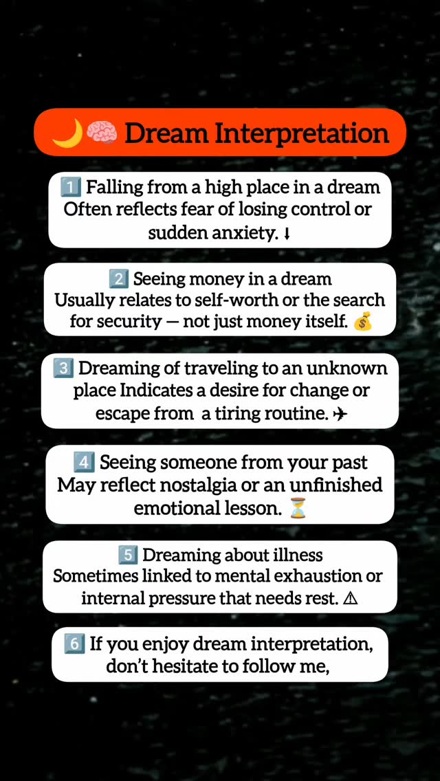 Discover the hidden meaning behind your dream 🌙 Short, clear dream ...