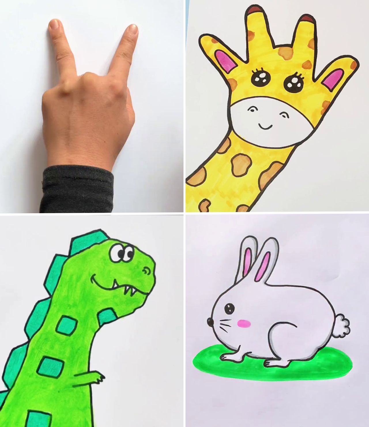 Easy Animal Drawings Step-by-Step Tutorial | Kidpid | Facebook