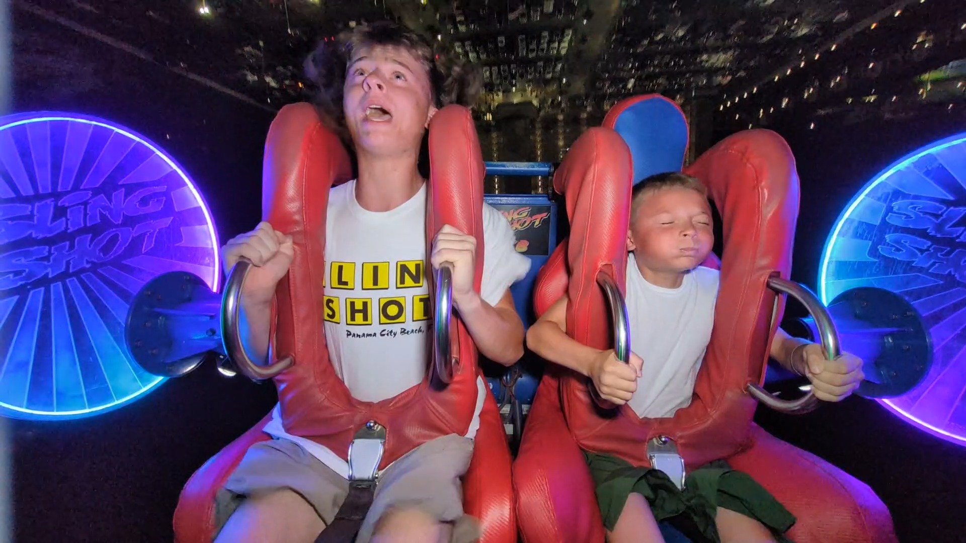 Peyton & Chase | Slingshot & Vomatron at Indy Speedway | Facebook