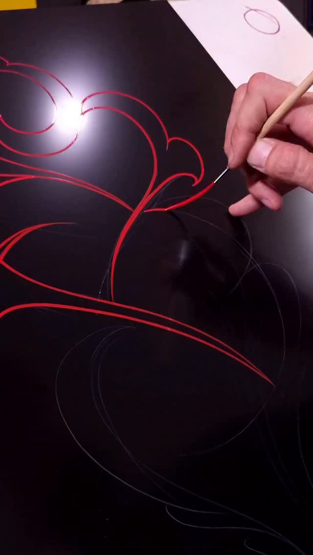 Improvisation #pinstriping #hotrod #lowrider #calligraphy #tattoo ...