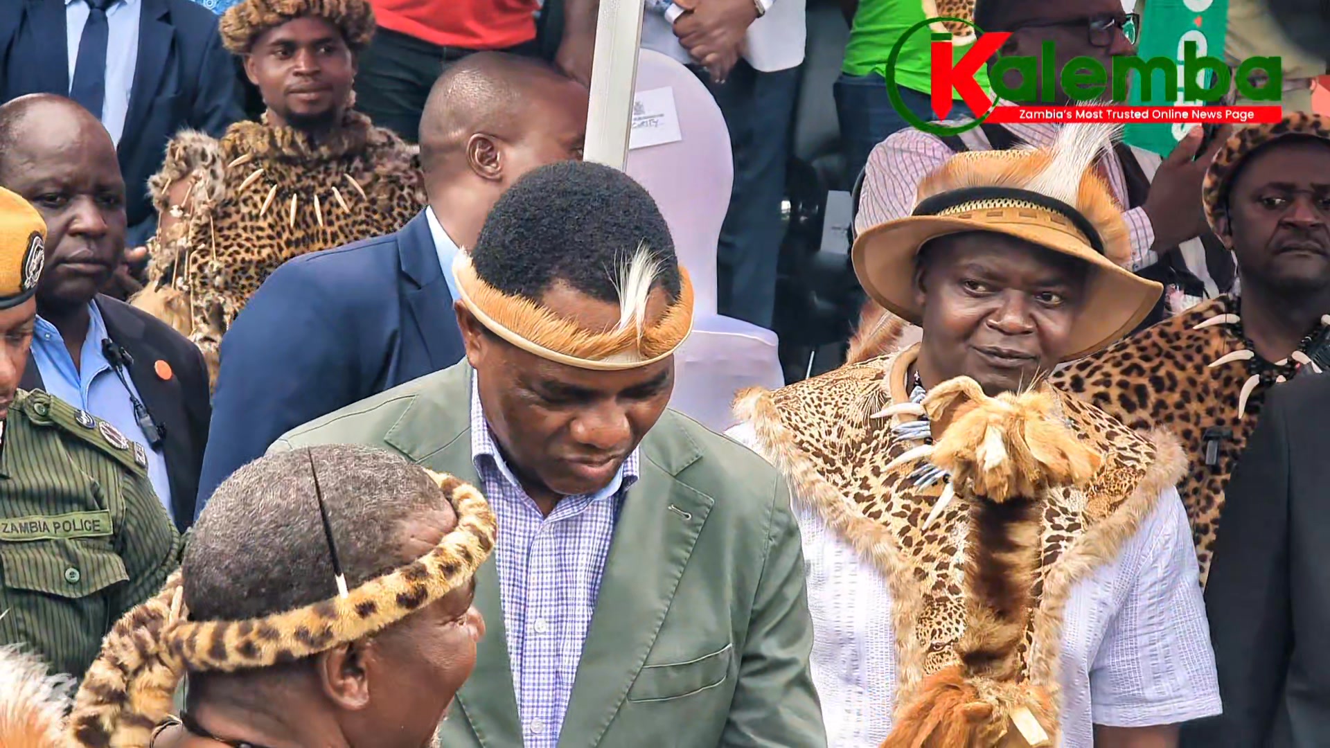 WATCH: PRESIDENT Hakainde Hichilema receives three sacred Ngoni ...