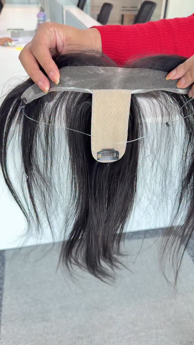 @goldtipshair No-Clip Hair Topper — Seamless Volume & Crown Coverage ...