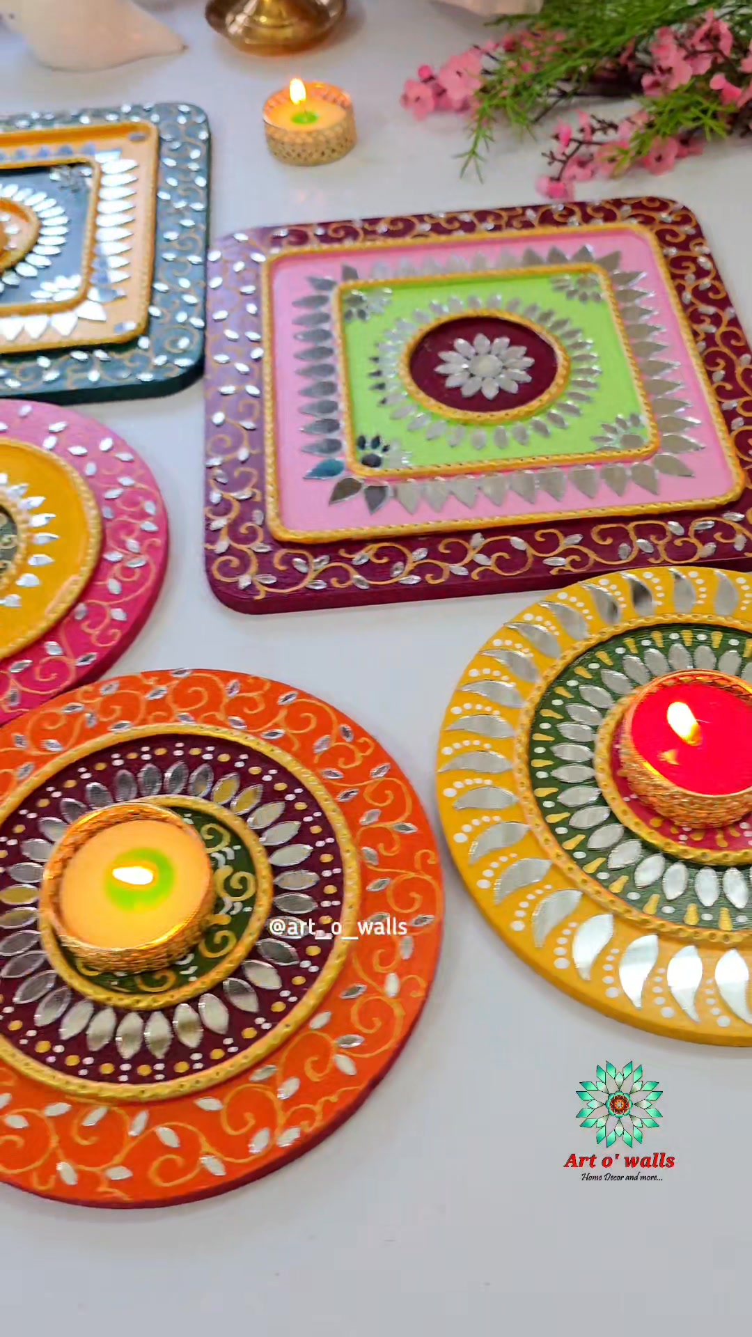 Photo inspiration: Gallery Detail: Beautiful Colors For Diwali Diwali Special Candle Holders And Later