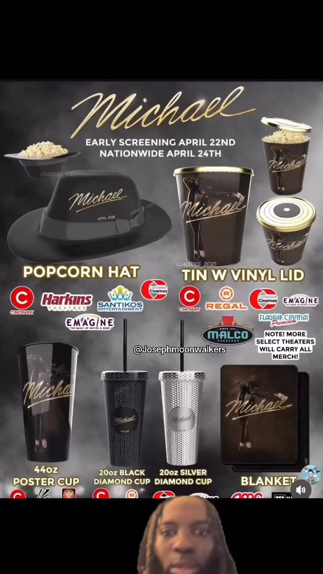 I NEED ALL THE MICHAEL MOVIE THEATER MERCHANDISE