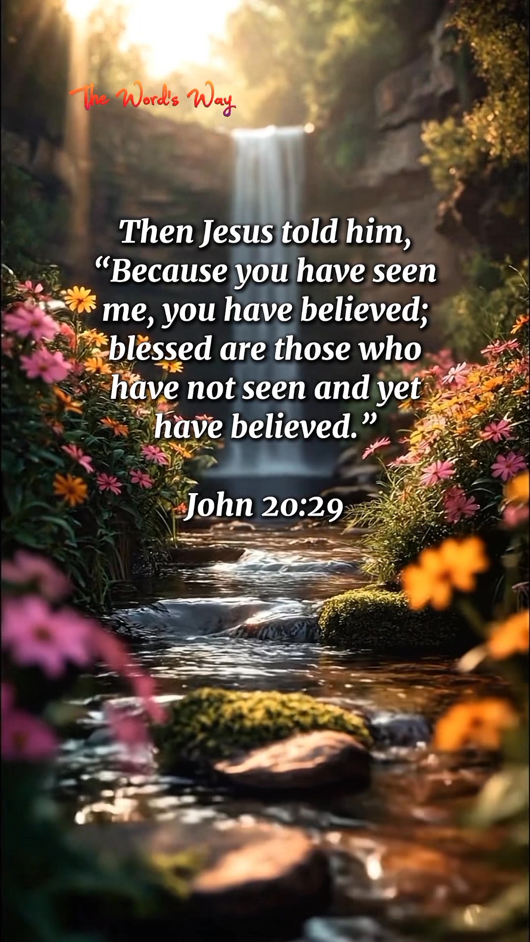 John 20:29 #Jesus #bibleverse #reelsvideoシ | The Word's Way | Facebook
