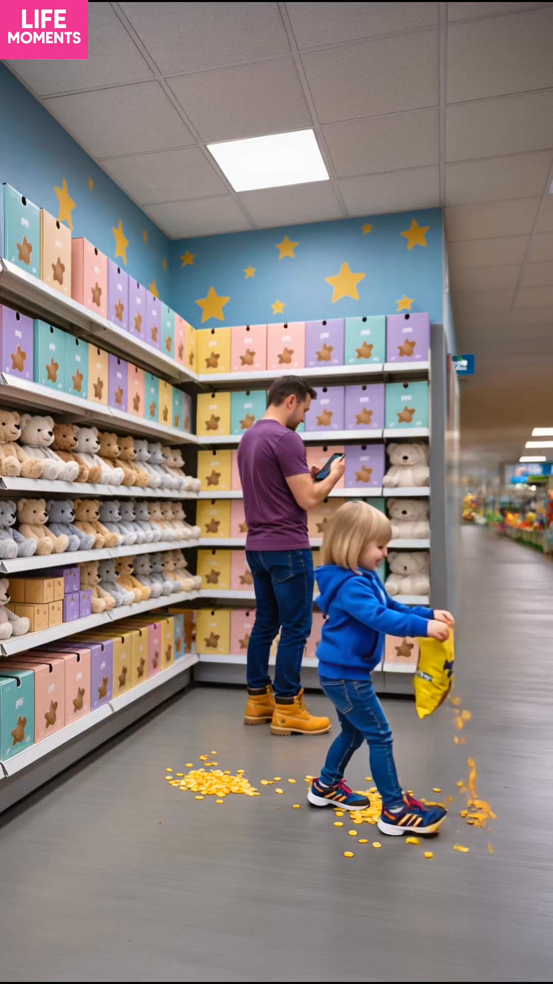 Father teaches daughter to clean up her mess to respect other people’s ...