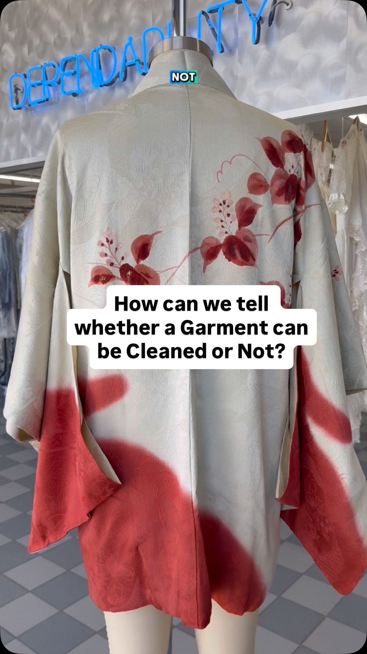 How can we tell whether a Garment can be Cleaned or Not? #kimono