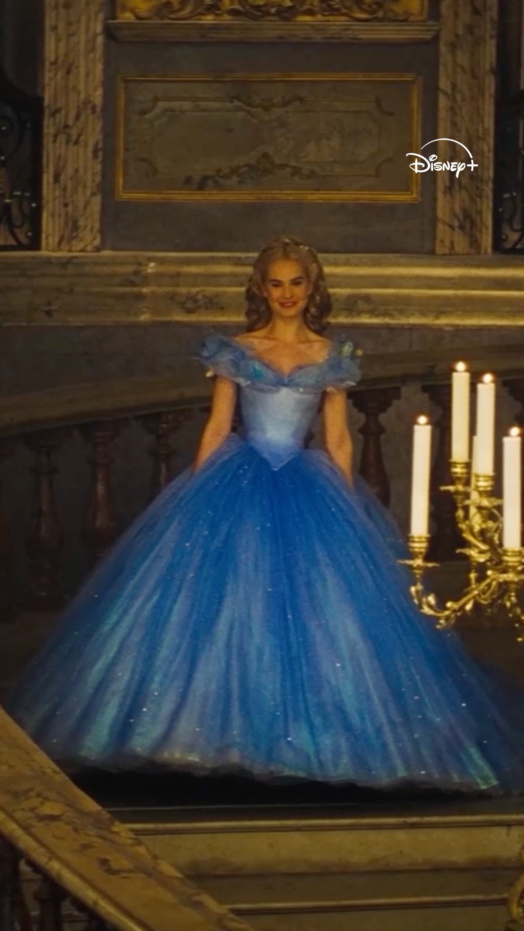 cinderella blue dress movie Proof we'll never get tired of a good ball scene.🩵, now streaming on Disney+. | Disney+ cinderella dress.movie cartoon