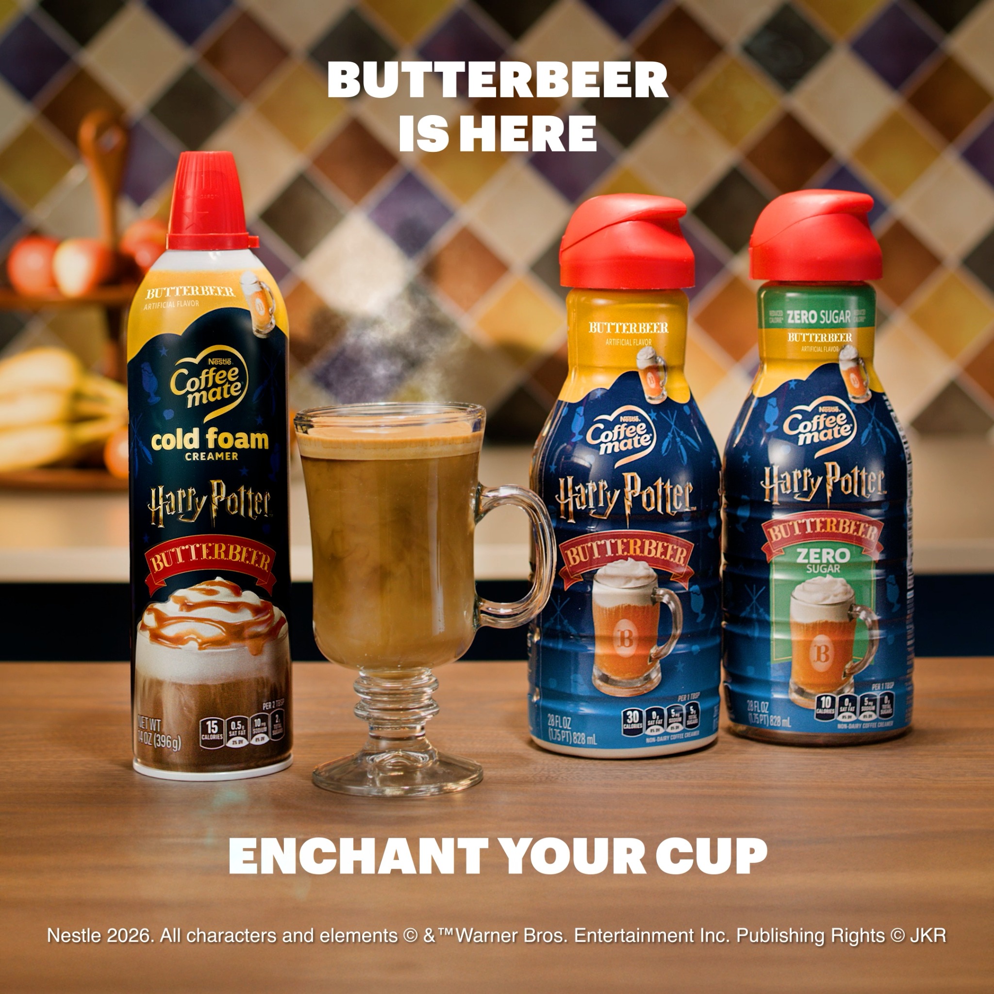 Enchant your cup with NEW Coffee mate Harry Potter Butterbeer