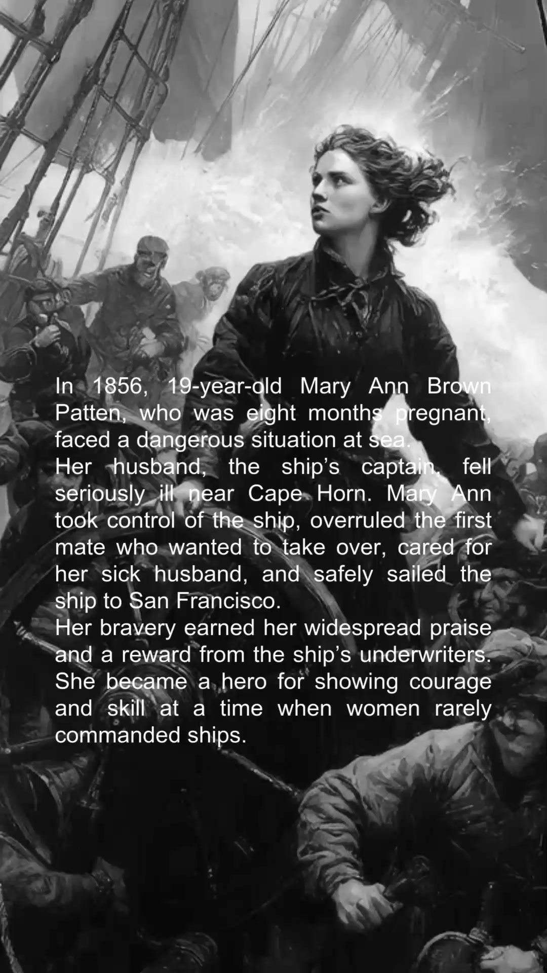 Eight months pregnant, Mary Patten took command of a ship, saved her ...