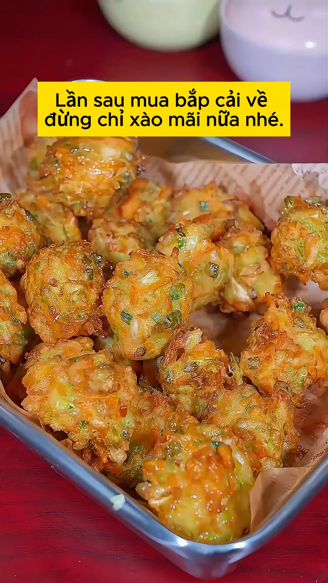Viên rau củ rán #monngon #nauan #hocnauan #daynauan #monngonmoingay # ...