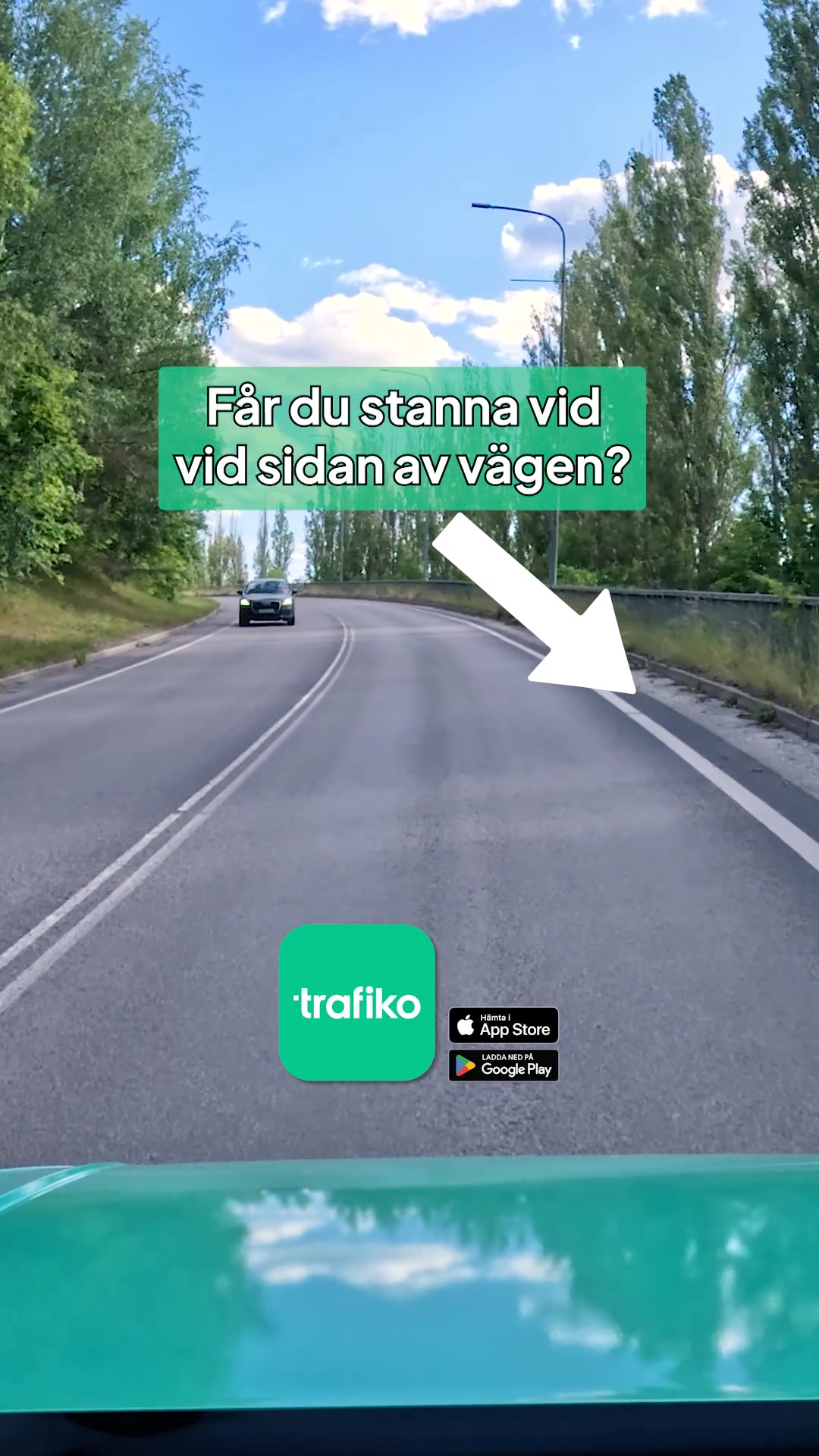 Får du stanna längst med vägen här? #körkort #vägren #trafikskola # ...