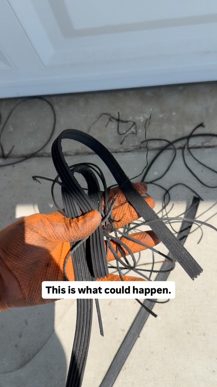 This client’s serpentine belt snapped just as she got home — a close ...