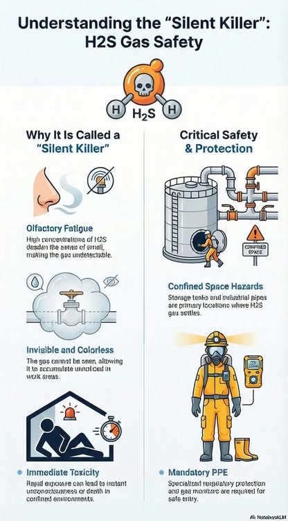 Understanding the silent killer H2S gas.. share the video....... #EHS # ...