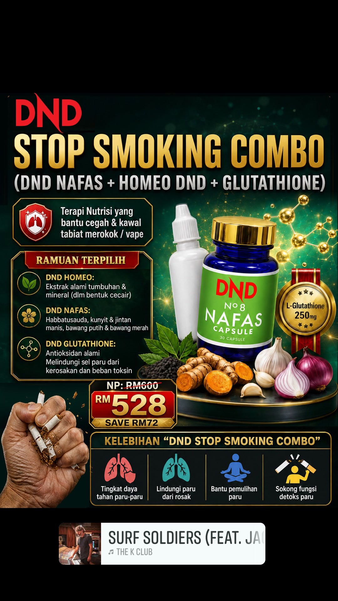 ⚠️Kesan buruk Merokok/ Vape, 🫁*Penyakit Paru-paru* * Racun Tar punca batuk, sesak nafas - cetus asma & kanser, ​, 🫀 *Sakit Jantung* * Salur darah tersumbat