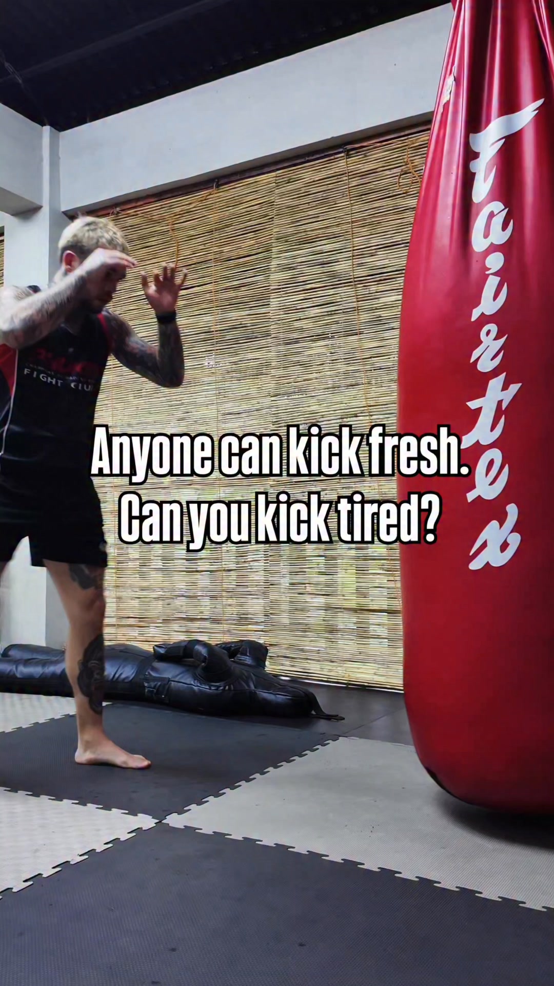 Anyone can kick fresh. Can you kick tired? Pyramid kicking workout: 10 ...