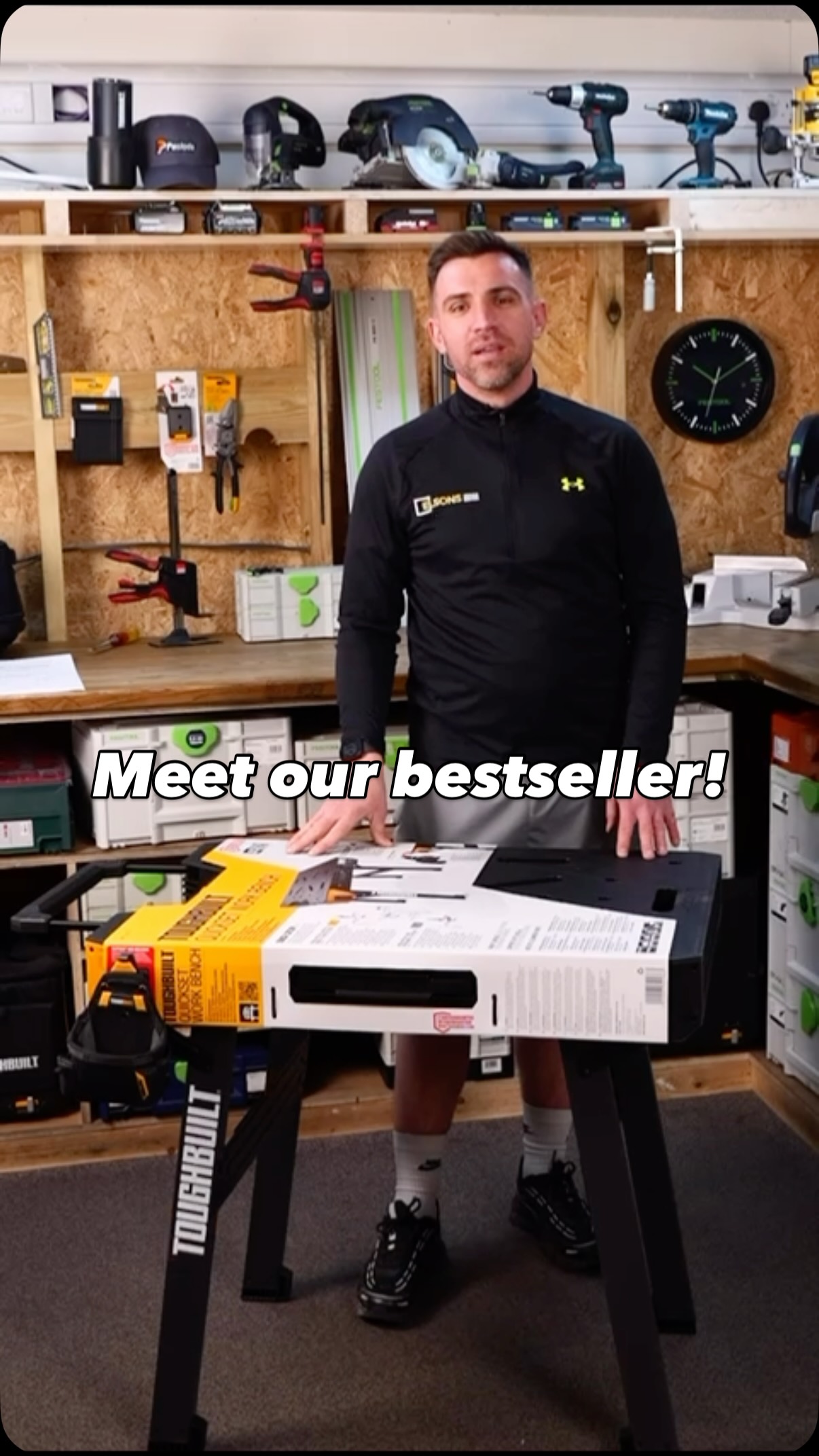 Meet our bestselling TB-WB700 Toughbuilt Quickset Workbench 