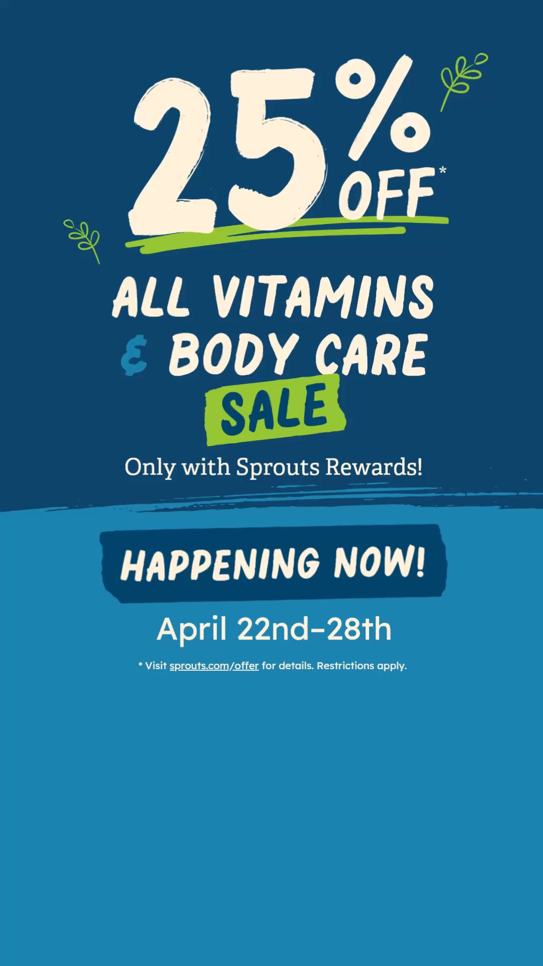 b12 injection sprouts store Don’t miss your chance to save on fitness faves during our 25% Off* All Vitamins & Body Care Sale, April 22nd–28th! | Farmers Market safe