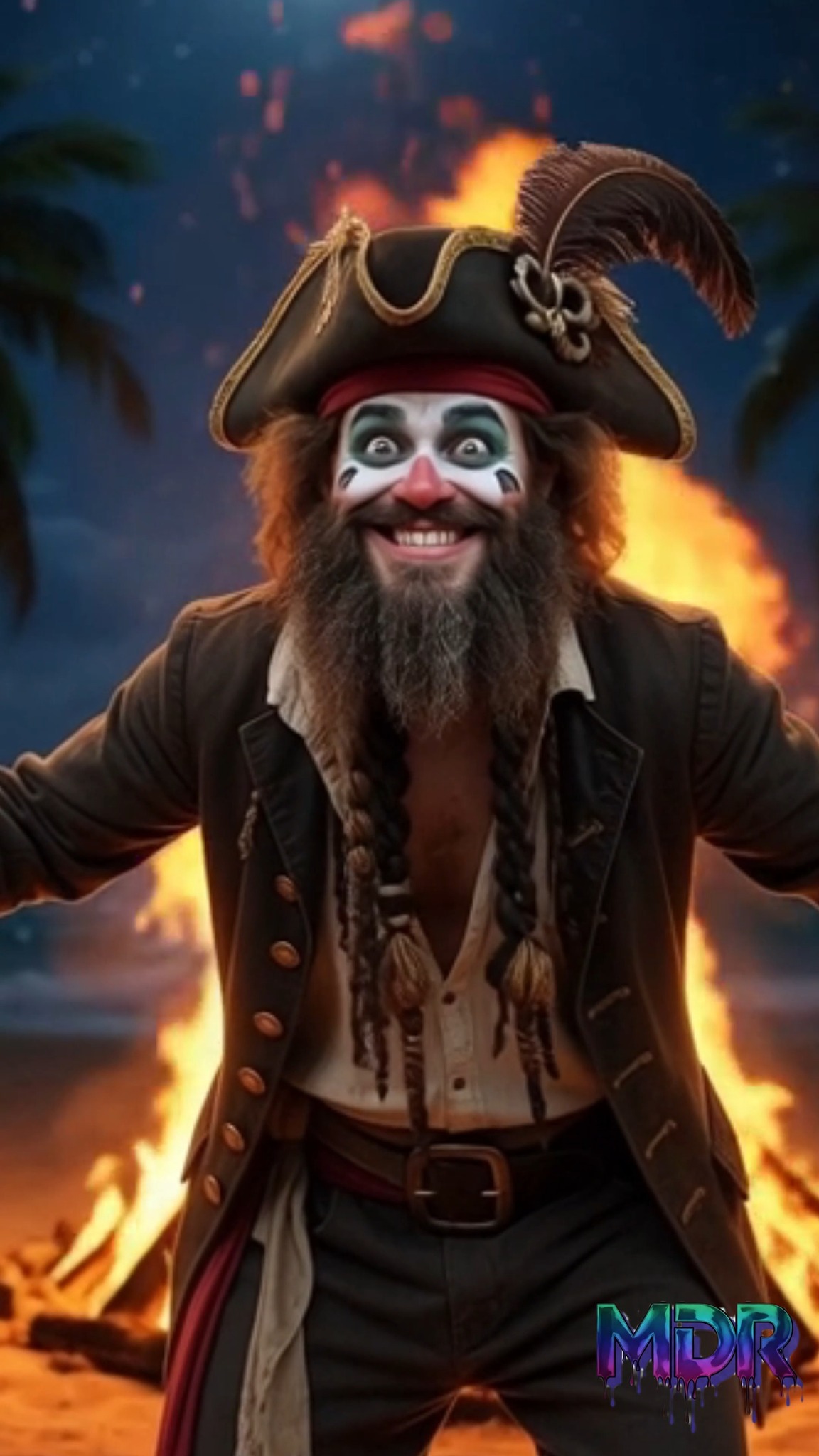 The horizon is just a screen. Don't go in the water. You won't wanna ...