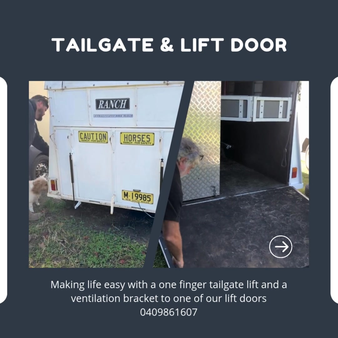 The team have built a custom trailer. It comes with all the trimmings ...