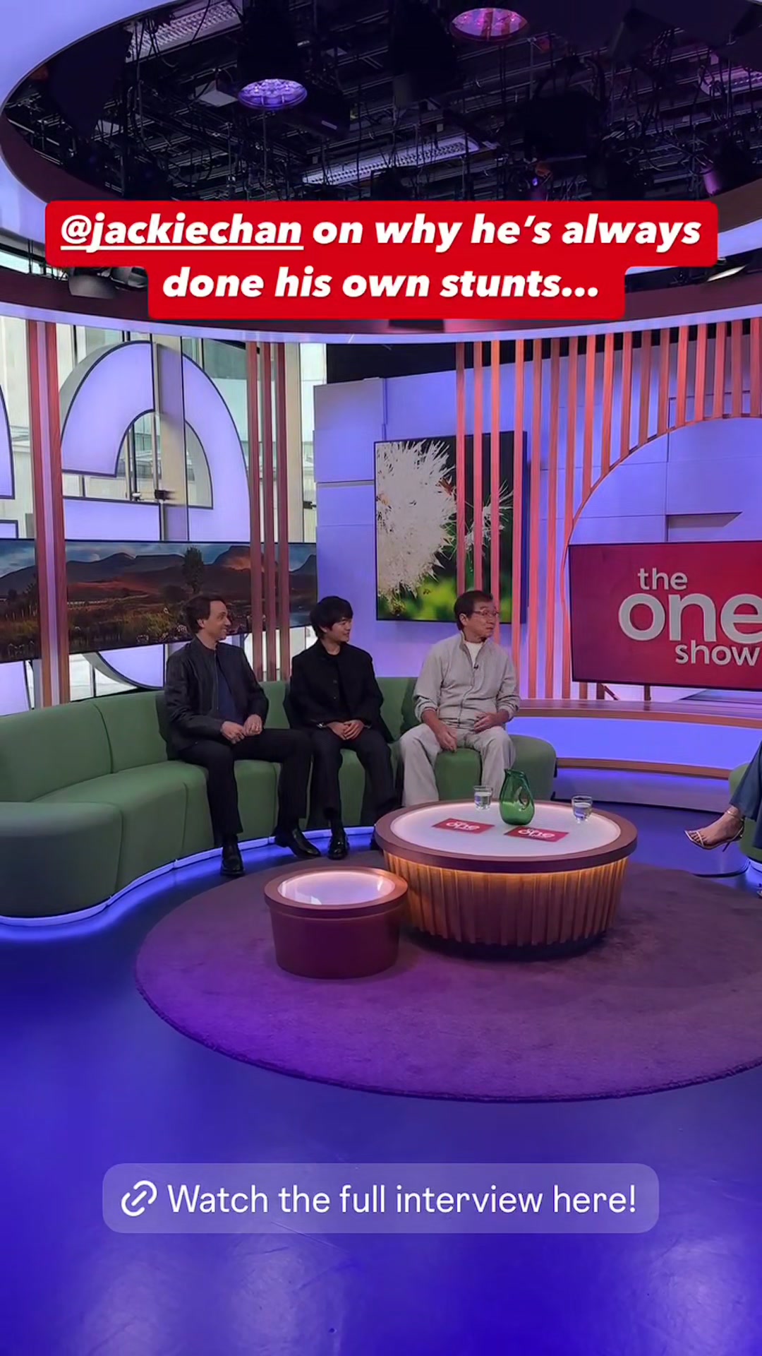Jackie Chan, Ralph Macchio and Ben Wang were invited by The One Show ...