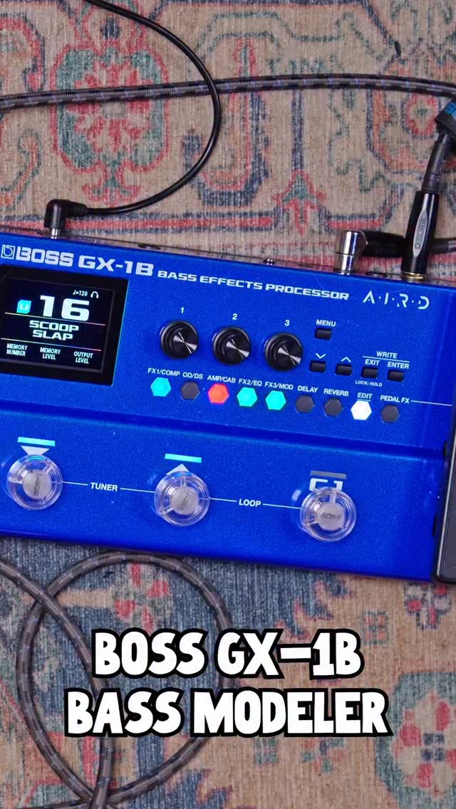 The Boss GX-1B is an entry-level modeler and multi-effects
