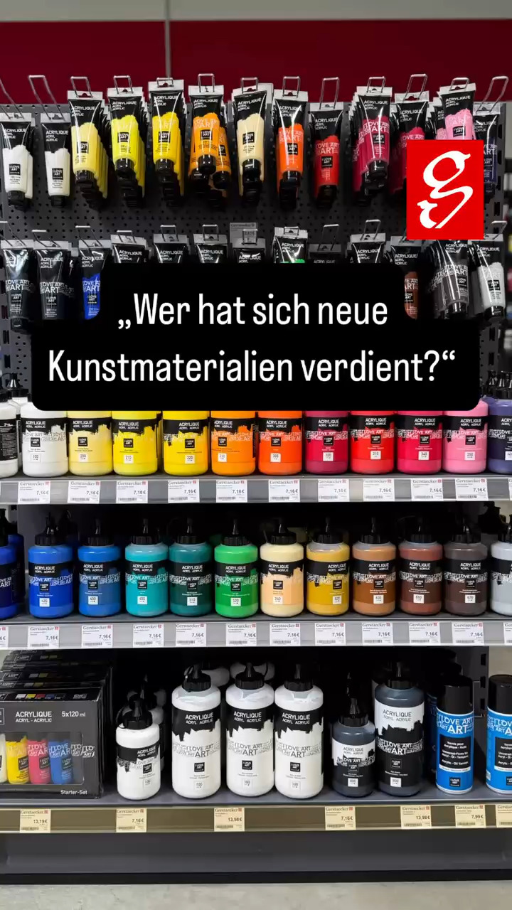 Und, wer hat sich neue Kunstmaterialien verdient? 🎨, Frische Farben, top Qualität, ready für dein nächstes Meisterwerk!, #Gerstaecker #Künstlerbedarf #Künstlerfachmarkt #memes #art | Gerstaecker
