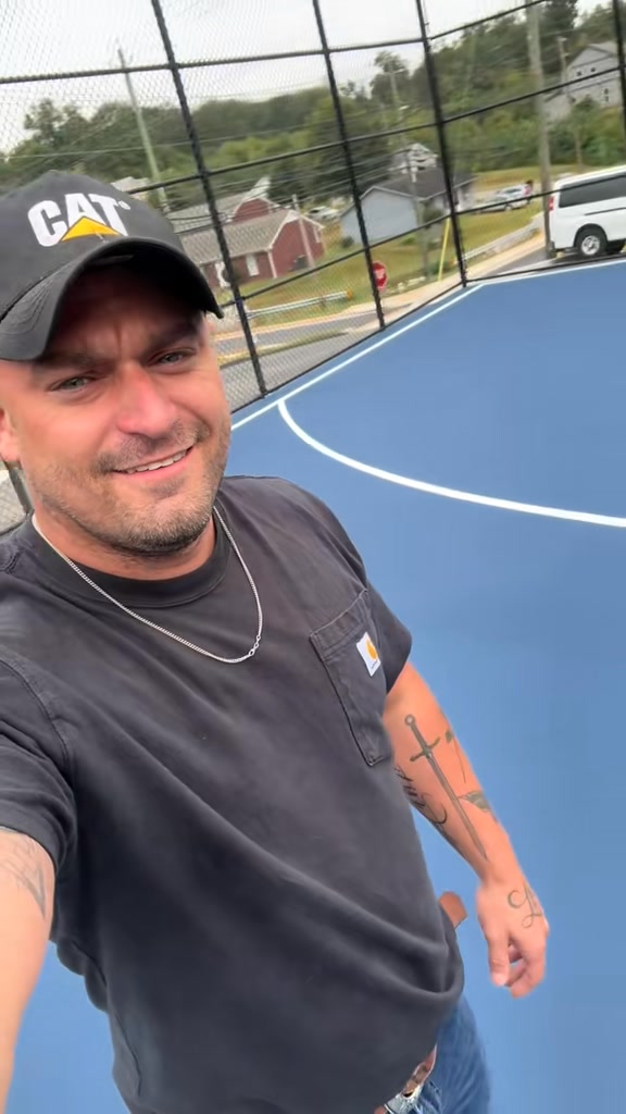 We got the chance to help with updating this basketball court in newnan ...
