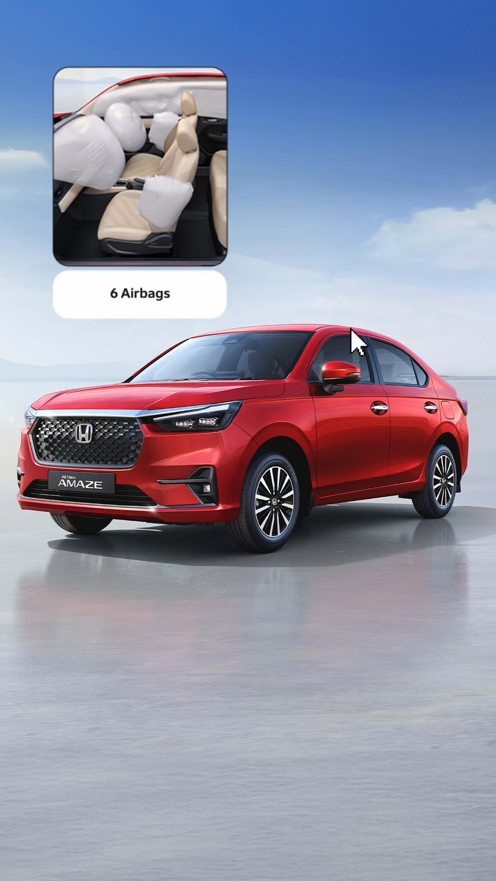 Discover the new Honda Amaze, where design, technology and safety