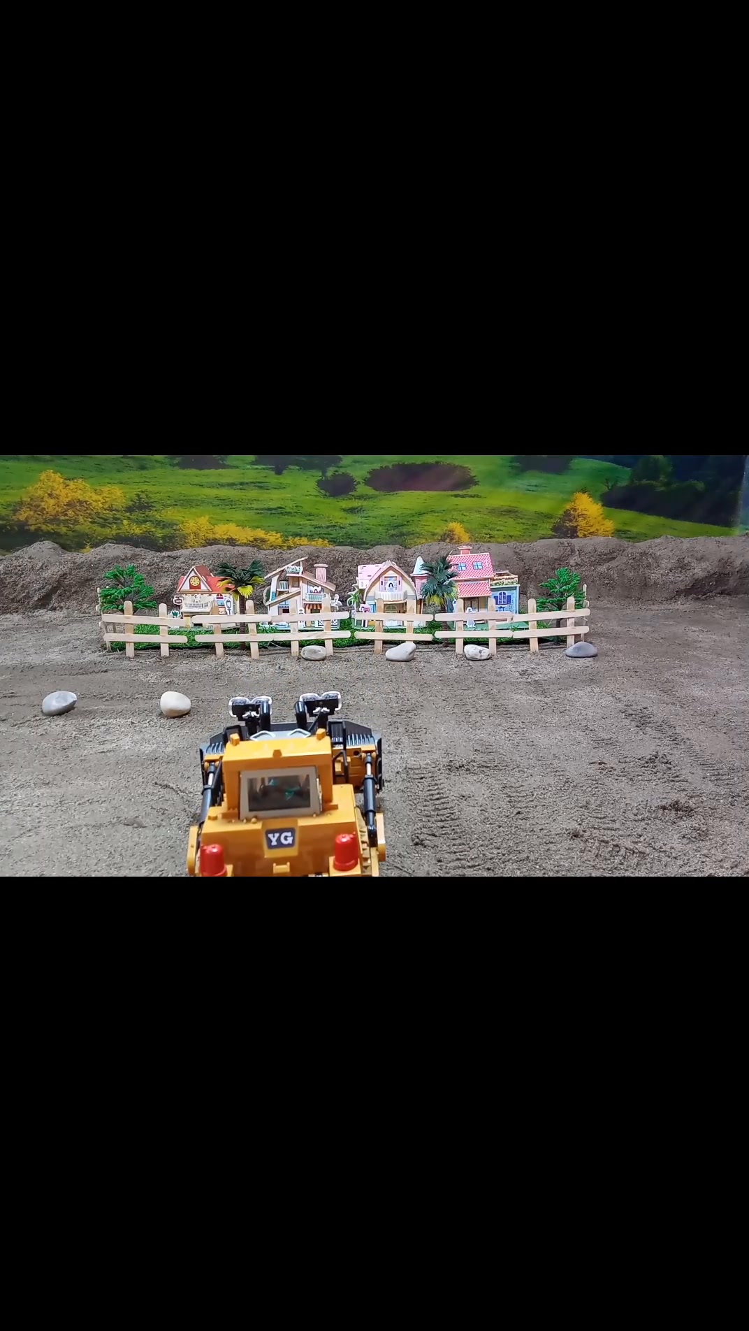 Rc bulldozer pushing rocks at quarry site part 3. #rcexcavator # ...