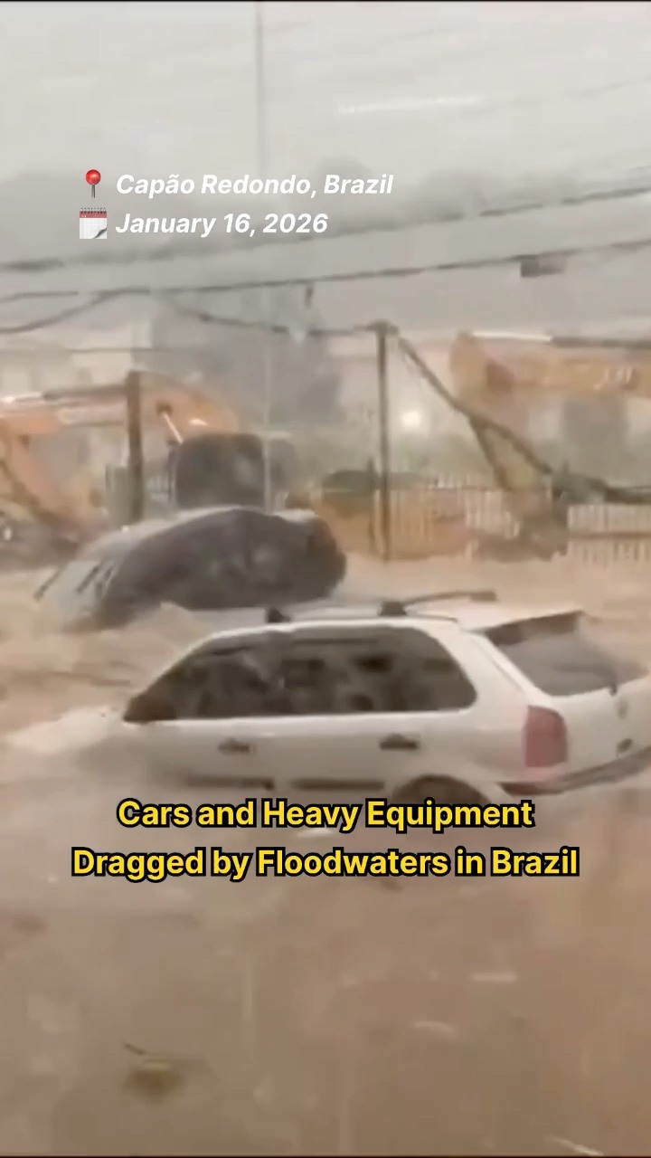 A destructive supercell storm slammed Cianorte, Paraná, Brazil