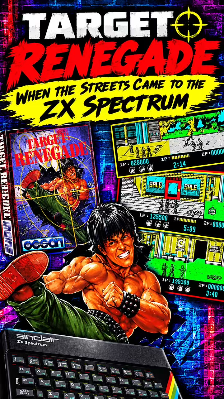 The Story Of Target Renegade #retrogames #zxspectrum #commodore64